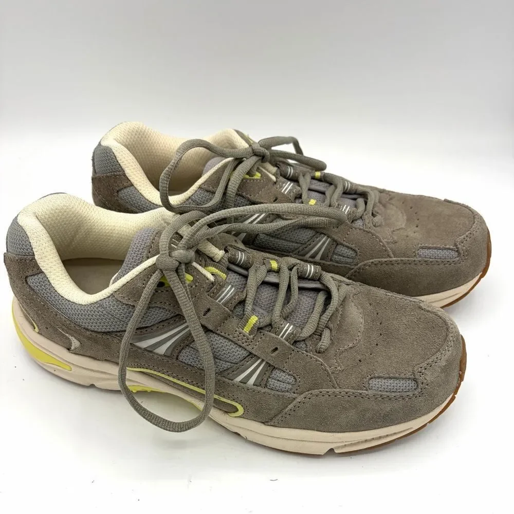 Vionic women’s walker gray suede walking shoe sneaker performance size 8.5